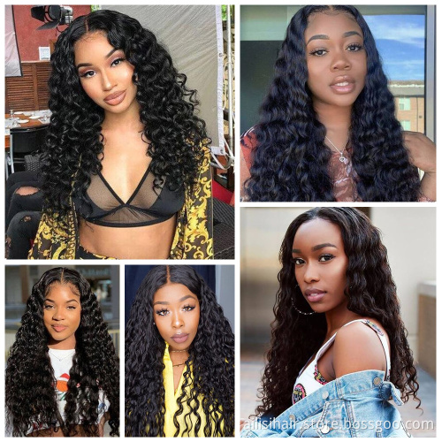 10A 180%  HD Lace Wig Raw Hair Wholesale Vendor Lace Frontal Human Hair Wigs For Black Women  HD Lace Front Curly Wigs